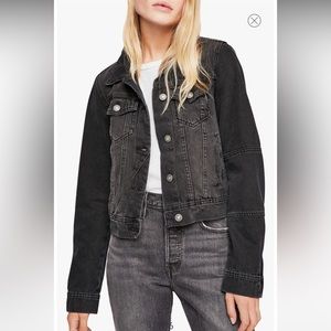 Free People Black Denim Jacket